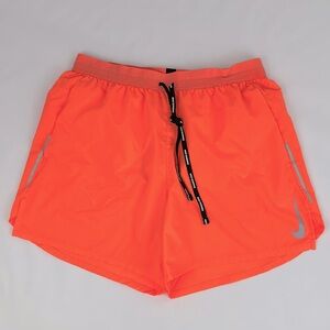 Nike DRI Fit athletic shorts. Bright Neon Orange. Large. Liner. 4 Pockets.